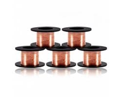 5 stuks 0.1mm magnetische kabel met geëmailleerde koperdraad voor lassen, lengte 12 meter, ideaal voor hobby en elektronica projecten