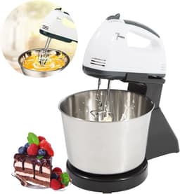 Keukenmachine - Mixer Deegklopper - Bakken en koken - 7 snelheden - 1.7 liter - Zwart — thumbnail 4