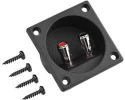 Junction Box voor Speakers met 2 Bevestigingsgaten, DIY Akoestische Connectoren en Aansluitingen voor Achterinstelling en Voedingskabels