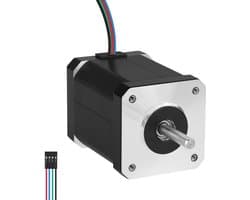 Stappenmotor Nema 17 - Motor 2-fase Bipolair - 3D Printer Aansturen - Hoog Dichtkoppel 084 Nm - 42 mm Behuizing