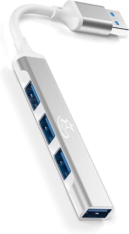 USB A Multi-Poort Extender - USB Hub - Extra Poorten Toevoegen - Hoge Snelheid 5Gbps - 4 Poorten - Zwart — thumbnail 1