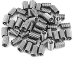 Ronde Magnesium Stang met Draad Inserts, 50 Stuks RVS 304 Spiral Draad Reparatie Kit M6 X 1.0 X 3D, Duurzaam en Slijtvast voor Diverse Toepassingen