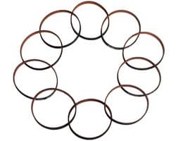 GT2 Distributieriem - Tandriem Gesloten Lus - 3D Printer Upgrade - Antislip Nylon Tandvlak - 188mm Lengte 6mm Breedte - Zwart