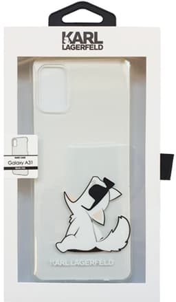 Karl Lagerfeld Choupette Fun Serie - Transparante Telefoonhoes - Samsung Galaxy A31 - Krasbestendig - Luxe Design — thumbnail 2