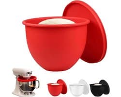 Siliconen Mengkom Voeringen - Mixer Kom Inzetstukken - Keukenwerk Vereenvoudigen - Specifiek Ontwerp - 239x226CM - Rood