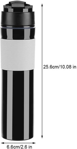 Jhubersproducts - Mini Espresso Machine - Handmatige Koffiemaker - Compact en Lichtgewicht - Zwart - Perfect voor Thuis en Reizen - Espresso Maker — thumbnail 4