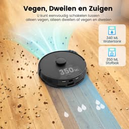 AIRROBO T20 – Robotstofzuiger - met droog zuigen, dweilfunctie en oplaadstation (60 dagen stofvrij) – App & spraakbediening – Voor haar van huisdieren & harde vloeren – 2 jaar garantie — thumbnail 4