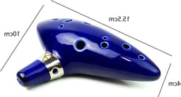 Dailygoods- Ocarina 12-gats Alto C - Keramisch Muziekinstrument - Tri-Force Symbool - Duurzaam Ontwerp - Ideaal Cadeau voor Kinderen — thumbnail 5