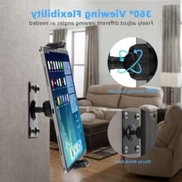 360° Verstelbare Wandhouder voor 4.7-14 inch Tablet, eReader en Smartphone, Aluminium Bevestiging, Geschikt voor iPad, Galaxy Tab en Kindle Fire — thumbnail 5