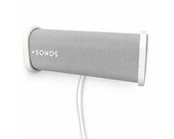 Sonos Roam Muurbeugel – Wandhouder voor Sonos Roam Speaker – Minimalistisch Design – Stevige Bevestiging – Slimme Kabelgeleiding – Ideaal voor Badkamer, Keuken en Woonkamer – Ruimtebesparende Sonos Speaker Houder – Wit