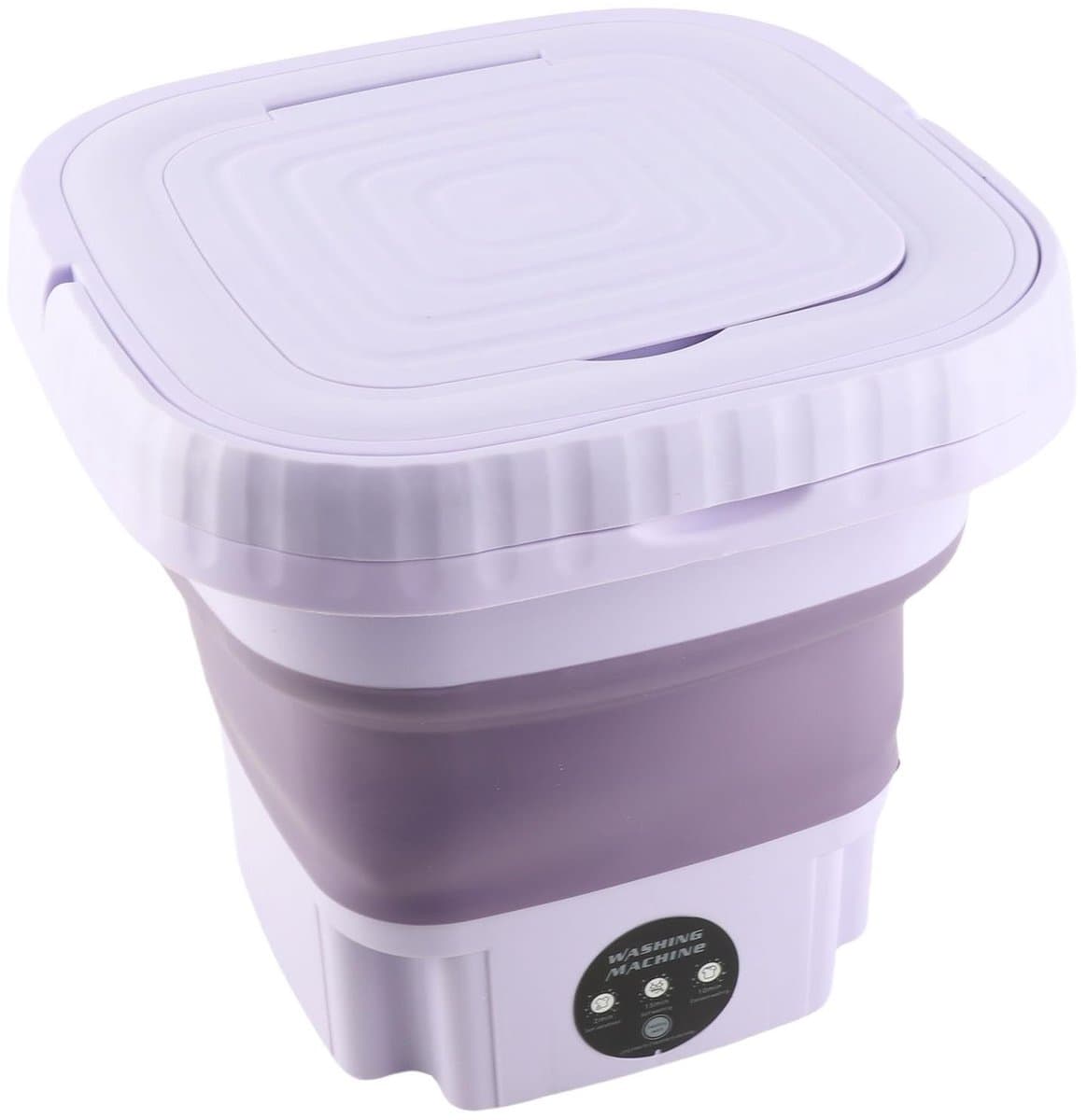 SPHProducts - Draagbare opvouwbare wasmachine - Mini-wasmachine - Automatisch wassen - 11 liter - Reiswasmachine - Geschikt voor camping en huis - EU- — afbeelding 1