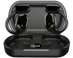 SNJY® Bone Conduction Headphone - Sporthoofdtelefoon Draadloos - Sport Oordopjes - Hardloop Oortjes - Zwart