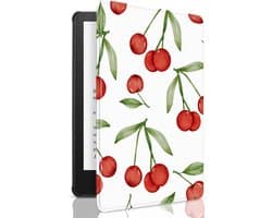 E-reader Hoes - Beschermhoes Kindle - Apparaat Beschermen - Automatisch Ontwaken - 20 x 15 x 1.7 cm - Kersenrood