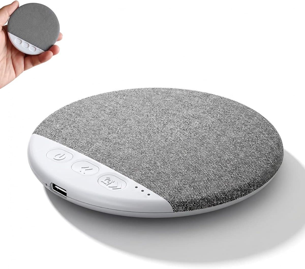 Slaapsprekers - 1 Stuk - Kussen Luidspreker voor Slapen - Ultradun (0,47 inch) - Onderkussen Bluetooth Speaker - Botgeleiding Technologie - Witte Ruis - Draadloos - Private Slaap Luidspreker voor Volwassenen & Kinderen - grijs — afbeelding 1
