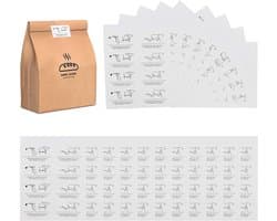 Persoonlijke handgemaakte stickers van 160 vellen, 6 x 3,5 cm, ideaal voor pocketopeningen en creatieve projecten