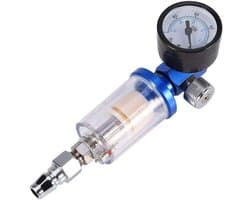 Professionele Spuitpistool met Luchtcompressor, Luchtregulator en Water-Olie Separator voor Spuitverf en Waterval Effect