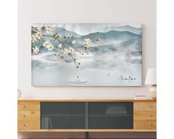 TV Schermhoes - Stofdichte Cover - Scherm Beschermen - Universele Compatibiliteit - 22 tot 75 Inch - Inkt Schilderij