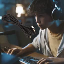 ONF3 - Gaming-headsetkabel - Vervangende Hoofdtelefoon-kabel - Duurzaam en Flexibel - Zwart - Geschikt voor SteelSeries Arctis - 150 cm — thumbnail 3