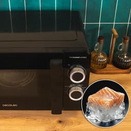 Magnetron met Grill - Compacte Oven - Snelle Maaltijden - Keramische Binnenkant Flatbed - 20 Liter Capaciteit - Zwart — thumbnail 3