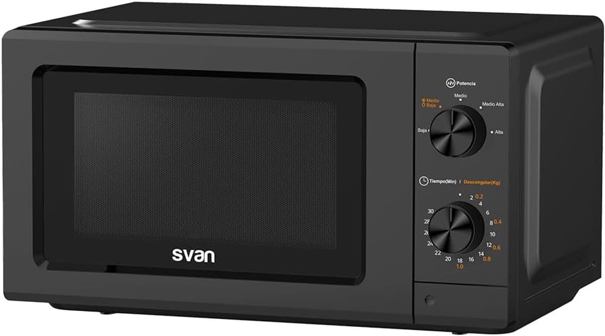Magnetron Oven - Compacte Keuken - Snel Opwarmen - Ontdooifunctie - 19 Liter - Zwart — afbeelding 1