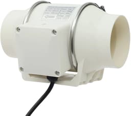 ELYSIVM Ventilator - Ventilatoren - Kanaal Ventilator - Kanaalventilator - Inline Afzuigventilator - Ventilatieventilator - 220 m³/u Luchtstroom - 28W - 2600 RPM - 9,5 cm Aansluiting - Wit — thumbnail 1
