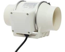 ELYSIVM Ventilator - Ventilatoren - Kanaal Ventilator - Kanaalventilator - Inline Afzuigventilator - Ventilatieventilator - 220 m³/u Luchtstroom - 28W - 2600 RPM - 9,5 cm Aansluiting - Wit