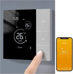 Slimme Thermostaat - Vloerverwarming Regelaar - Comfort Verhoging - WiFi Bediening - 100-240V - Wit — thumbnail 4
