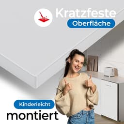 Vaatwasser Paneel - Frontpaneel Vaatwasser - Keuken Upgrade - 10 Kleuren Beschikbaar - 565 x 444 mm - Wit — thumbnail 5