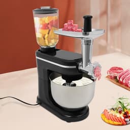 Keukenmachine Blender - Mixer Sapcentrifuge - Bakken En Mixen - 3-in-1 Functionaliteit - 6L Kom - Zwart — thumbnail 2