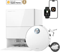 Dreame Robotstofzuiger X60 Pro Ultra Complete Wit | 42.000 Pa | Uitschuifbare arm tot 18 cm | Zelfreinigende dweil | Automatisch legen & bijvullen | Hoeken & muurranden | Huisdieren | AI navigatie | Obstakelherkenning | Allergie | Anti-klit | — thumbnail 14