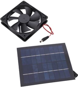 Solar Powered Mini Ventilator - Waterproof IP65 - 20W voor Keukens, Kassen en Dierenverblijven — thumbnail 5