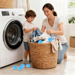 Dierenhaarverwijderaar voor wasmachine, 12 stuks, effectief tegen pluisjes, hondenhaar en kattenhaar, haarvanger en anti-pluisballen voor een schone was — thumbnail 5