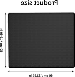 Wasmachinehoes 60 x 50 cm, antislip siliconen mat voor bescherming, wasruimte en keukenwerkblad, zwart — thumbnail 5