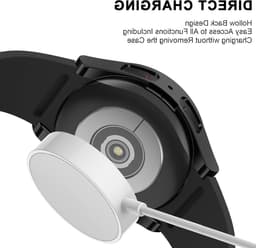 Pack van 3 Beschermhoezen voor Samsung Galaxy Watch 4 en 5 - Ultra Dunne TPU Volledige Bescherming met Beschermfolie - Zwart — thumbnail 4