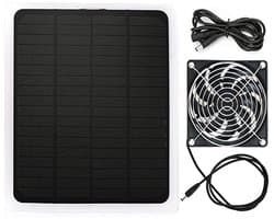 10W Waterdichte Zonneventilator Set, Buiten Afzuigventilator, Geschikt voor Kas, Kippenhok & Huisdierhok