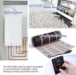 Slimme Thermostaat - Verwarming Regelaar - Energie Besparen - Programmeerbaar Schema - 5-35℃ - Zwart — thumbnail 4