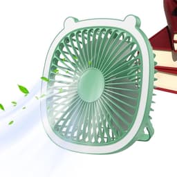 Wandventilator Stil - Draagbaar Koelapparaat - Persoonlijke Koeling - 3 Snelheden Verlichting - Compact Ontwerp - Groen — thumbnail 3