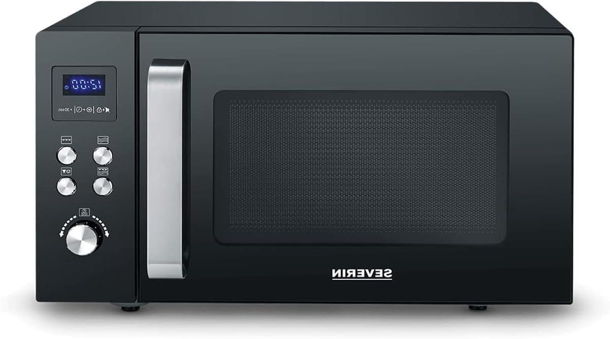 Magnetron met grill - Keramische bodem - Snel eten bereiden - Multifunctioneel apparaat - 25 Liter capaciteit - Roestvrij staal — afbeelding 1