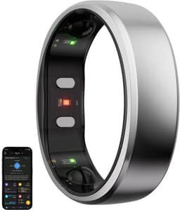 Ringconn Smart Ring Gen 2 - Maat-#8 - Kleur: Zilver — thumbnail 5