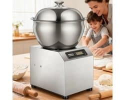 Deegmixer - Kneedmachine - Bakken en mengen - Dubbele rotatie - 5 kg capaciteit - Zilver