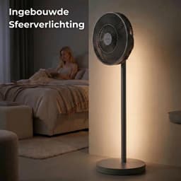 Evolar Smart Ventilator Staand - 30W - Statiefventilator - Ambient Light - WiFi - App & Afstandsbediening - EVO-SF30GW — thumbnail 4