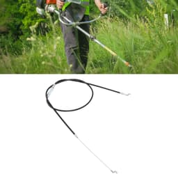 Dailygoods- Grasmaaierbedieningskabel 1,4 M - Vervanging - Tuingas - Tractiemotor - Hoogwaardig Rubber/Staal - Flexibel en Duurzaam - Bedieningskabel — thumbnail 2