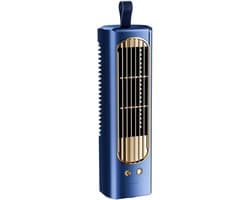 Bladloze Ventilator - Torenventilator Staande - Comfortabele Koeling - Stille Werking Circulatie - 90 Graden - Blauw