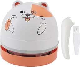 Tafelstofzuiger - Kruimeldief - Bureau reinigen - Draadloos ontwerp - 12 x 9 x 9 cm - Hamster — thumbnail 5