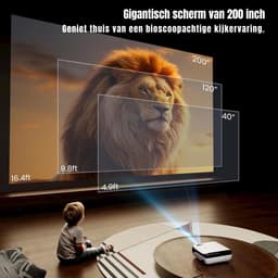 AHD® Mini beamers - Projector - Mini beamer - Wit -‎ 21cm x 18cm x 10cm — thumbnail 4