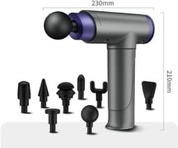 Massagers Massage Gun, Percussion Muscle Massage Gun for Athletes, Handheld Deep Tissue Massager, Body Back Muscle Massager with 8 Massage Heads 22 Levels and LCD Screen — thumbnail 3