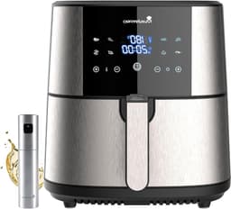 Airfryer XXL - Friteuse Zonder Olie - Gezond Koken - 8 Kookfuncties - 6 Liter - Zwart — thumbnail 1
