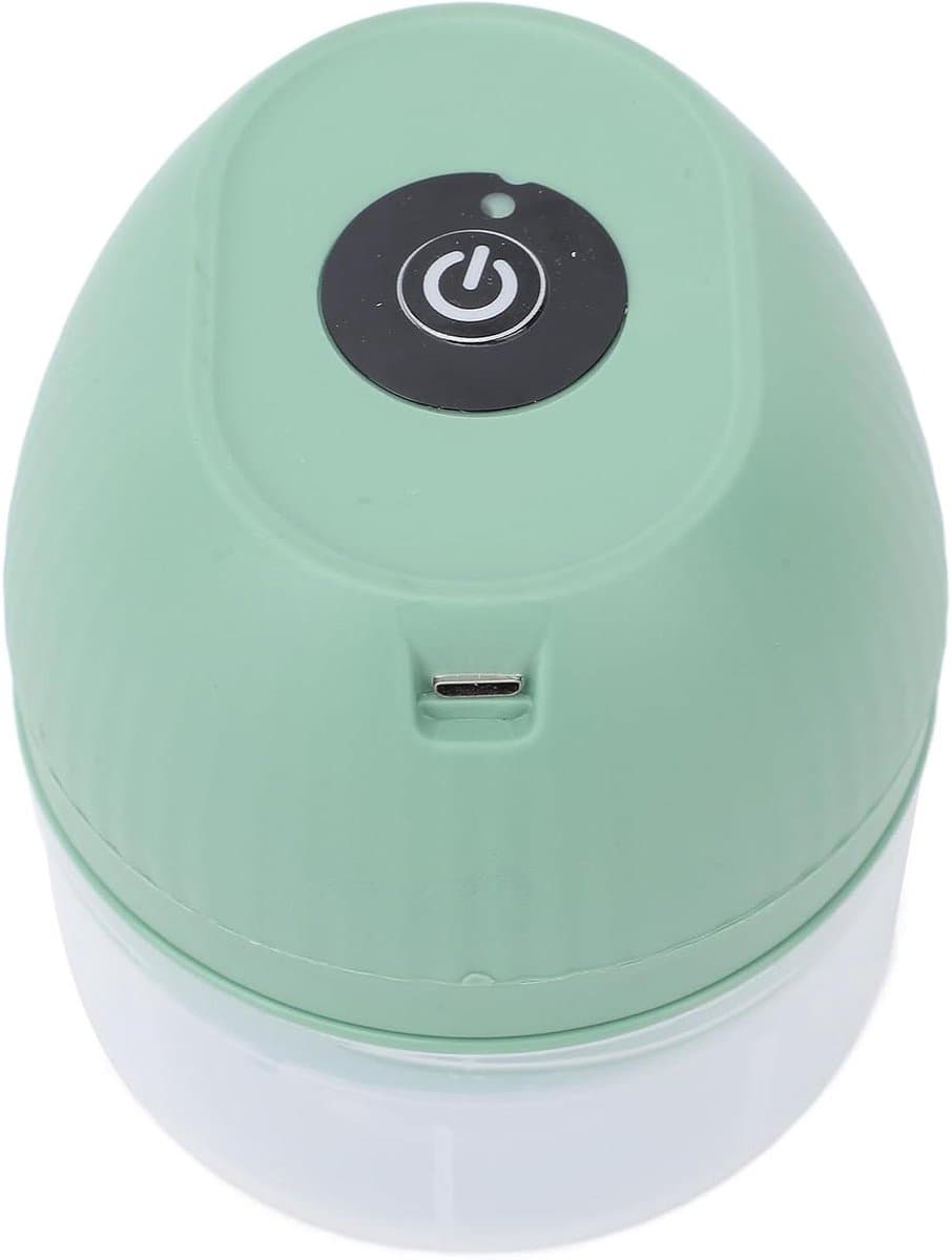 Elektrische Chopper - Keukenmachine Kruiden - Snel Ingrediënten Snijden - Draadloos en Compact - 250 Ml Capaciteit - Lichtgroen — afbeelding 1
