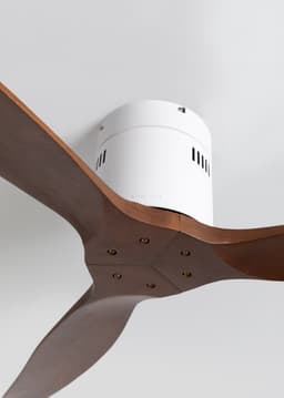 CREATE - Plafondventilator silent 100% hout 40W (Ø112cm) - Geen licht - WIFI + Afstandsbediening - 6 snelheden - Programmeerbaar - WIND CALM NATURAL WOOD — thumbnail 5