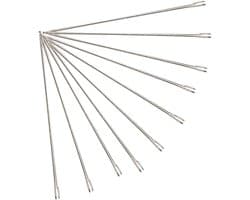 10 Stuks Naalden voor het Uittrekken van Poppenhaar, Haaknaalden voor Poppenmaken, Gereedschap voor Haarkunst en Creatieve Projecten (0.6mm)